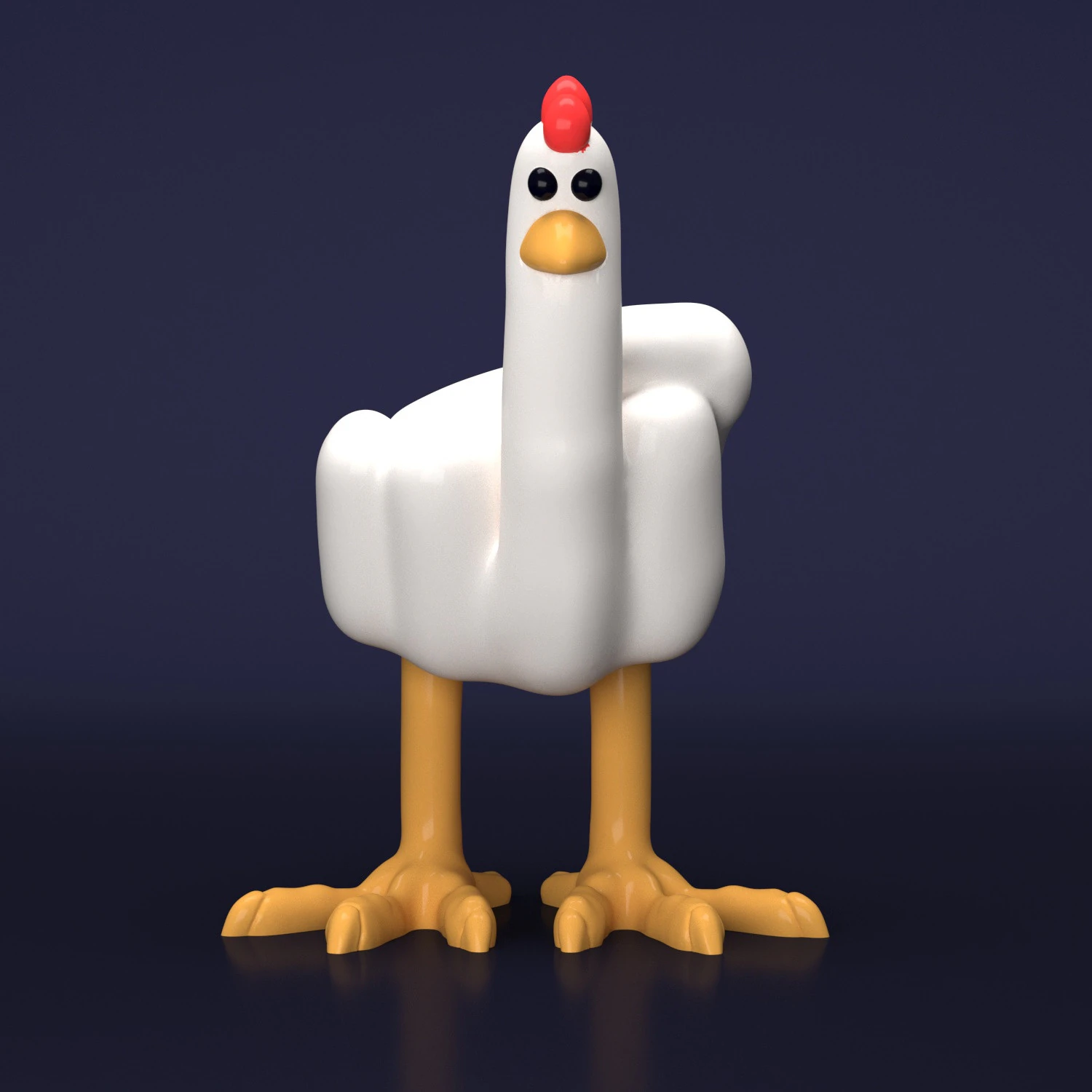 Duck Chieck 3D Print Model .c4d .max .obj .3ds .fbx .stl .blend 