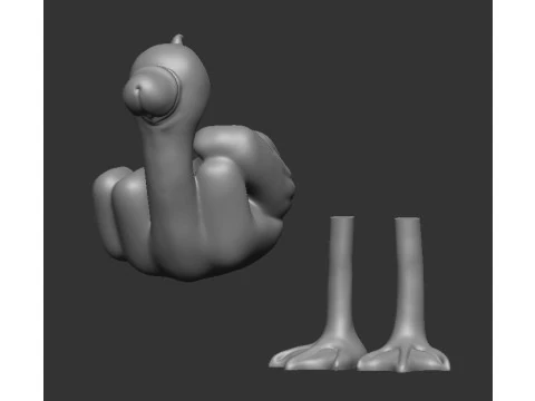 Duck penis 3D Print Model