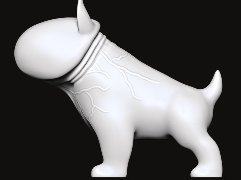 P&Ecirc;NIS Bull Terrier Modelo de Impressão 3D