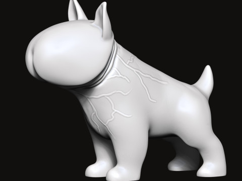 PENIS Bull Terrier 3D Print Model