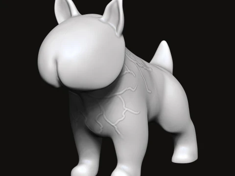 PENIS Bull Terrier 3D Print Model