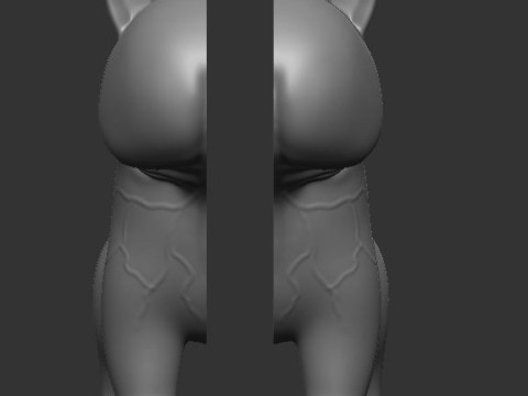PENIS Bull Terrier 3D Print Model
