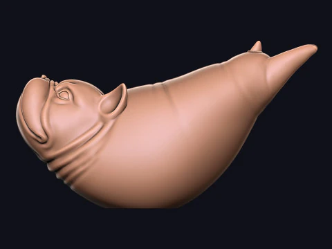 Dog penis 3D Print Model