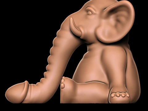 PENIS ELEPHANTS 3D Print Model