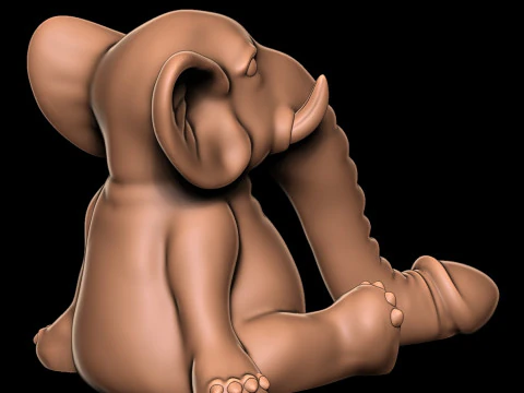 PENIS ELEPHANTS 3D Print Model