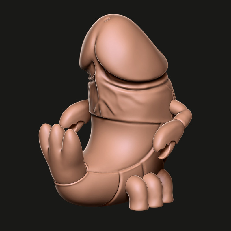 PENISLOBSTER Modelo de Impressão 3D .c4d .max .obj .3ds .fbx .stl .blend 