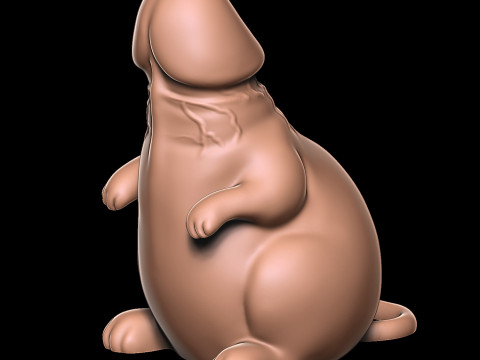 Rato P&Ecirc;NIS Modelo de Impressão 3D