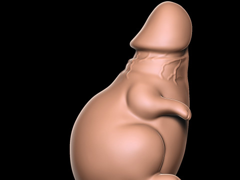 Rato P&Ecirc;NIS Modelo de Impressão 3D