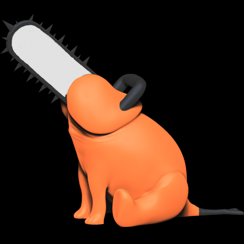 PENIS pochita 3D Print Model .c4d .max .obj .3ds .fbx .stl .blend 