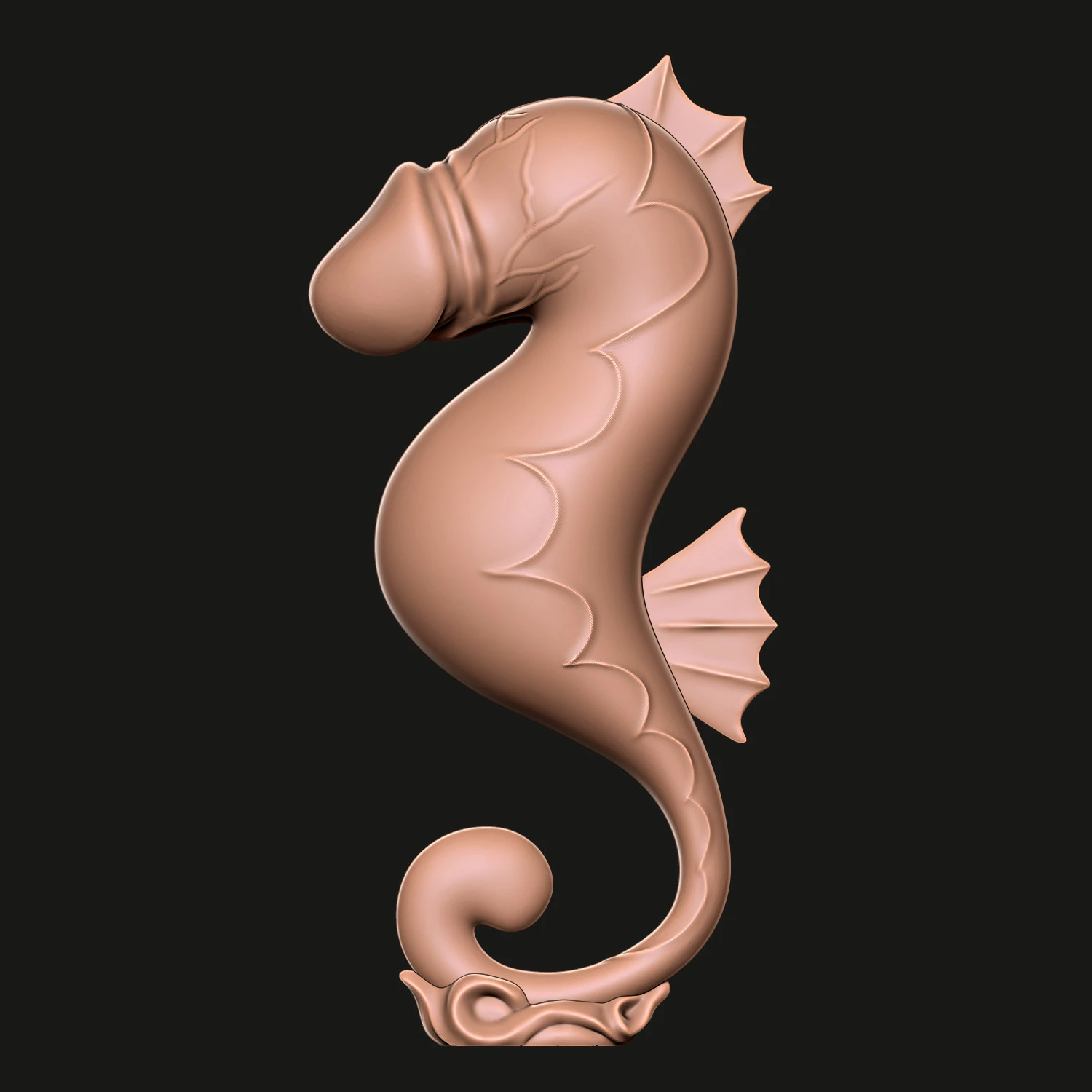 PENIS Sea Horse 3D Print Model .c4d .max .obj .3ds .fbx .stl .blend