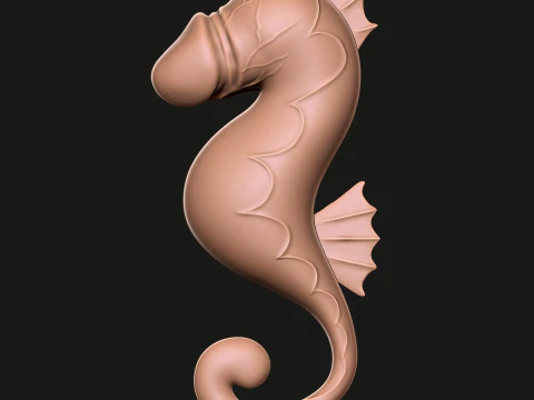 PENIS Sea Horse 3D Print Model
