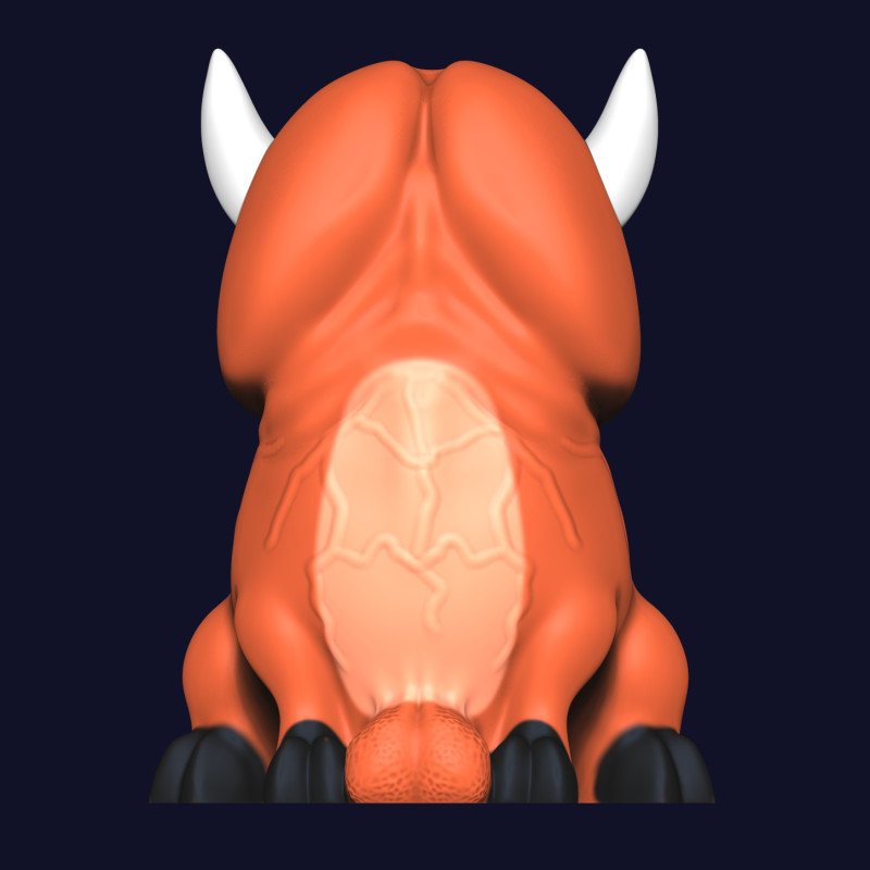 PENE Bufalo Modello di stampa 3D .c4d .max .obj .3ds .fbx .stl .blend 