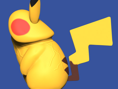 PENIS Pikachu 3D Druckmodell