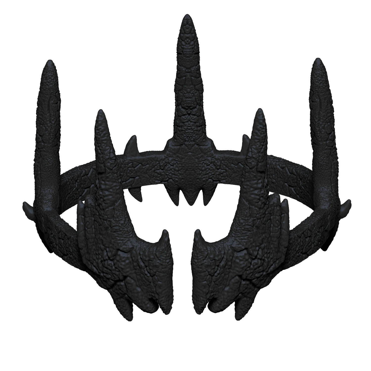 Black Adam Crown 3D Print Model .c4d .max .obj .3ds .fbx .stl .blend 