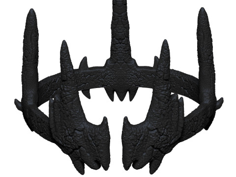 Coroa de Ad&atilde;o Negro Modelo de Impressão 3D