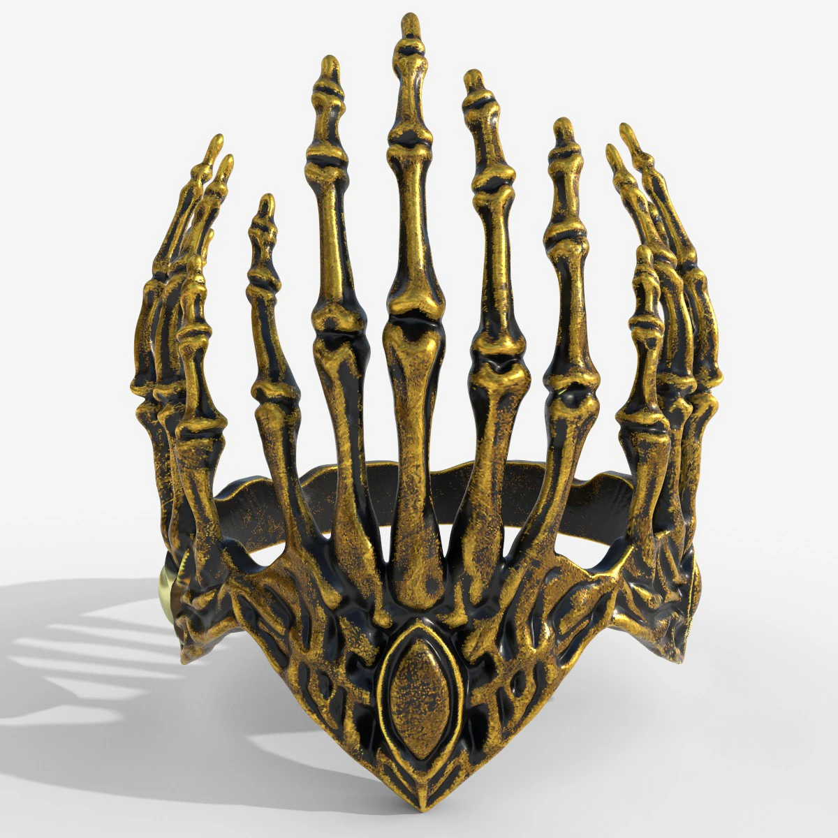 Crown evil 3D Print Model .c4d .max .obj .3ds .fbx .stl .blend 