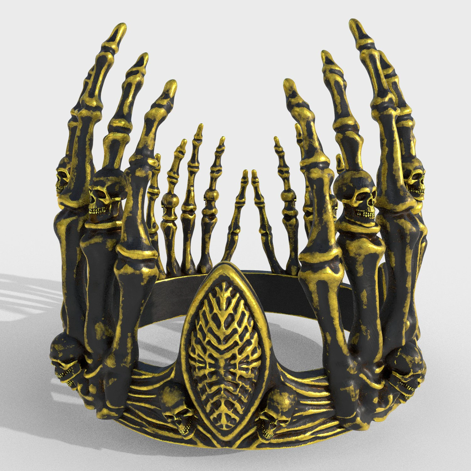 Crown evilquenn 3D Print Model .c4d .max .obj .3ds .fbx .stl .blend 