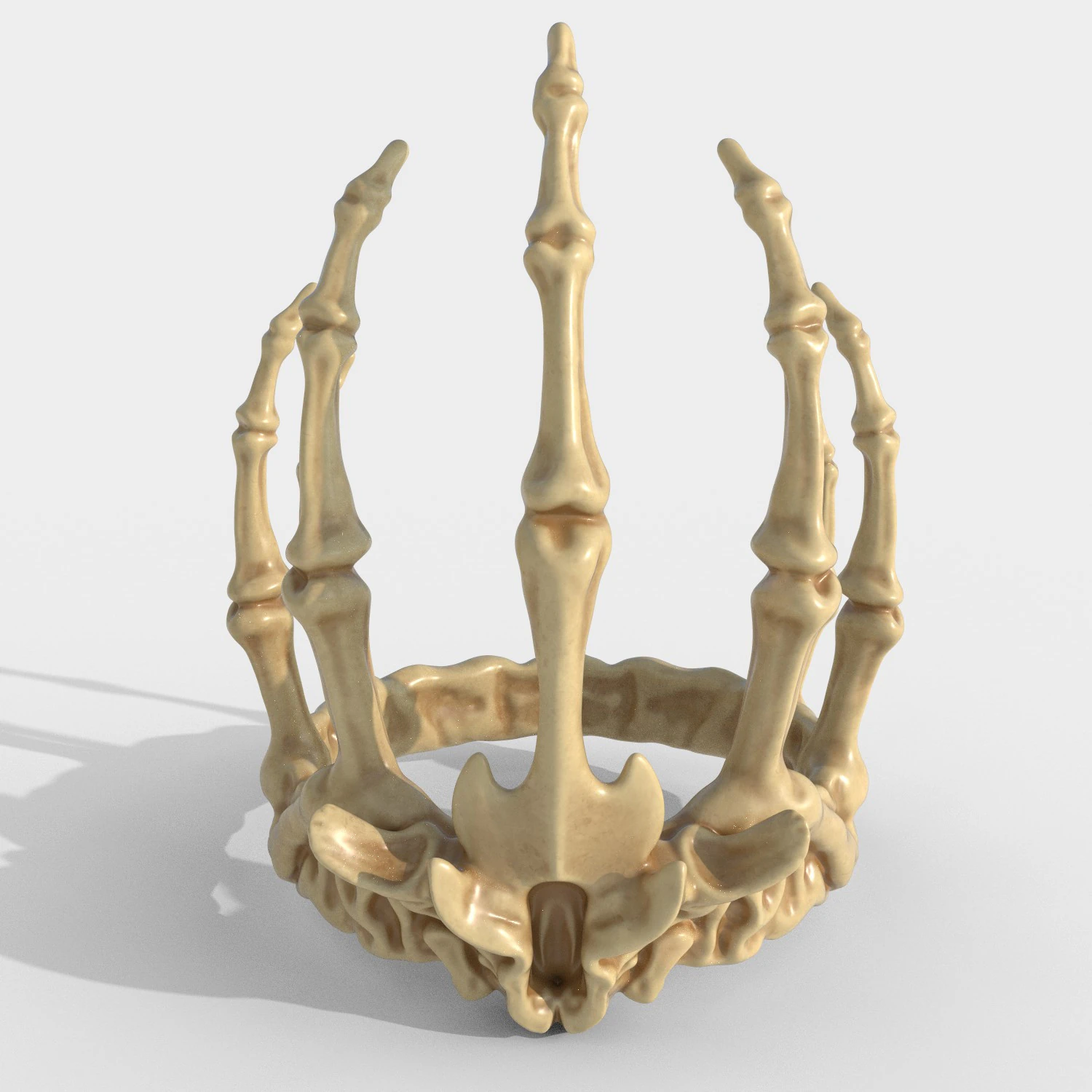 Crown sekeleton 3D Print Model .c4d .max .obj .3ds .fbx .stl .blend