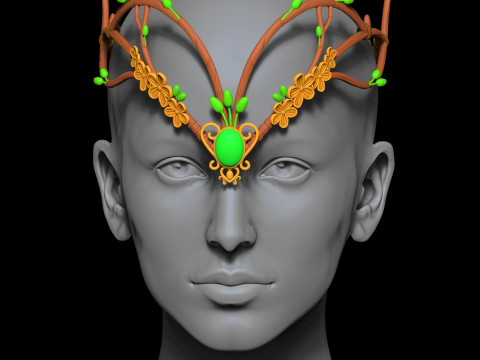 ELF crown 3D Print Model