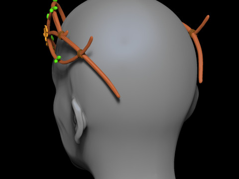 엘프 크라운 3D 프린트 모델