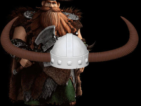 Stoick valka helmet 3D Print Model