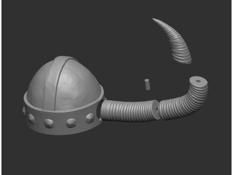 Stoick valka helmet 3D Print Model