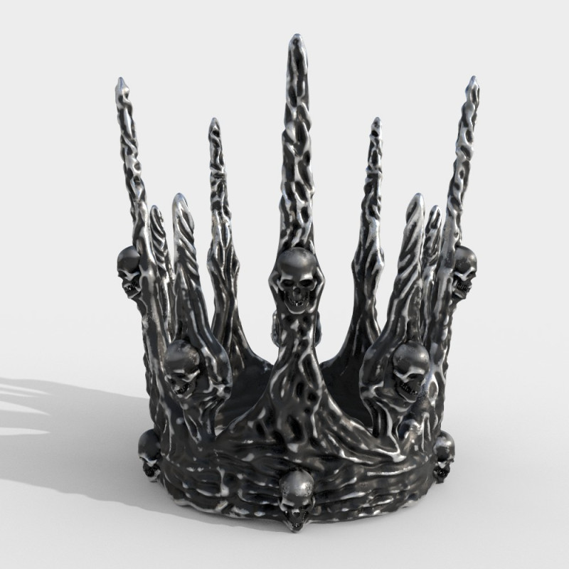 Corona del teschio Modello di stampa 3D .c4d .max .obj .3ds .fbx .stl .blend 