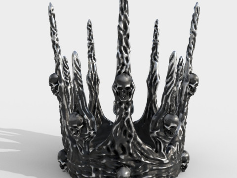 Coroa de Caveira Modelo de Impressão 3D