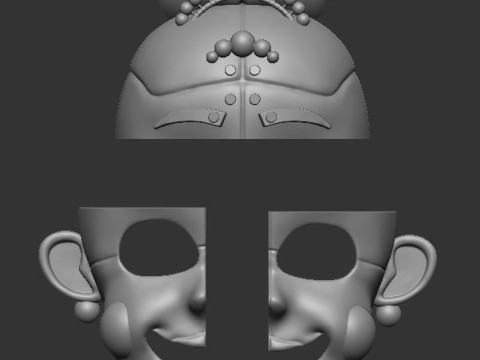 Ballora-Maske 3D Druckmodell