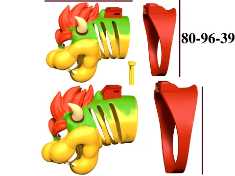 Chastity Cage Bowser 3D Print Model