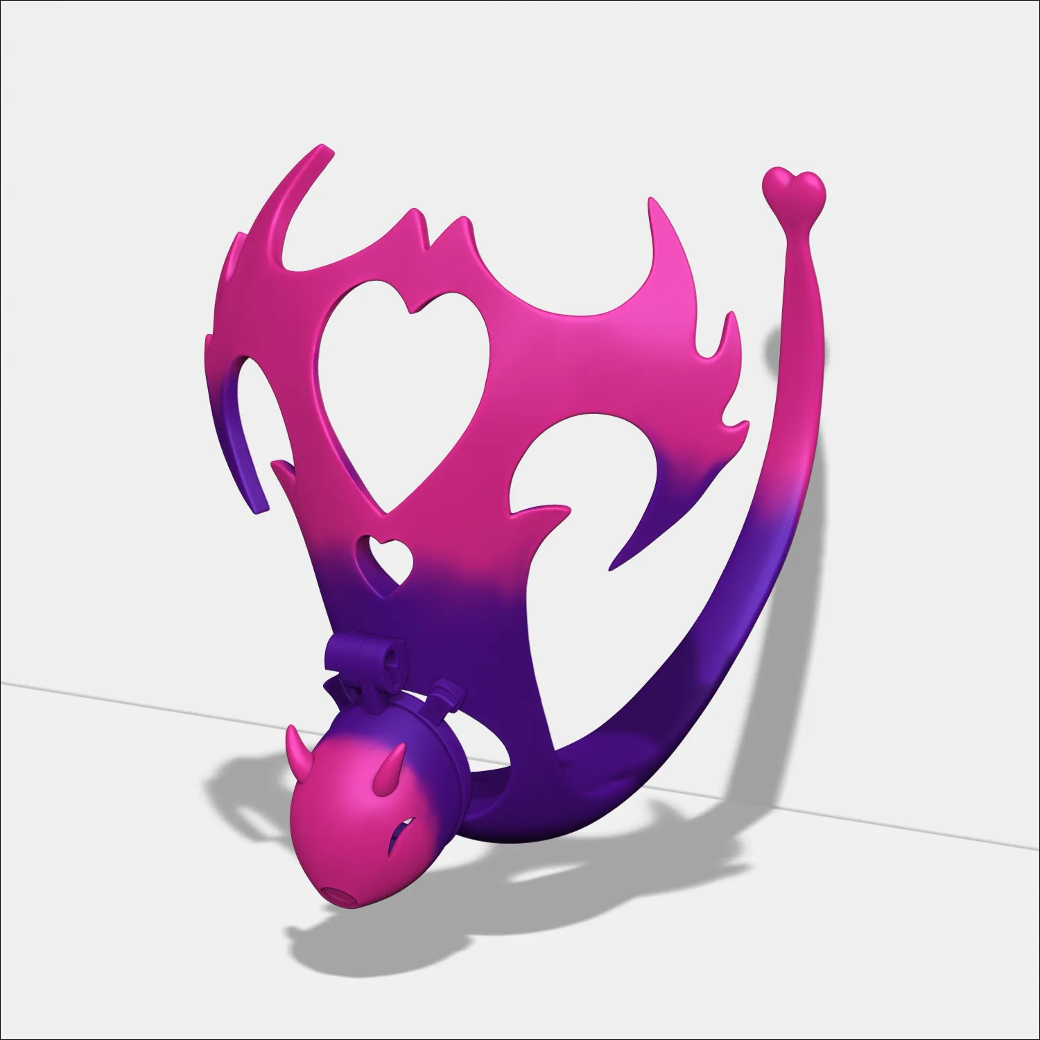 Chastity Cage devil 3D Print Model .c4d .max .obj .3ds .fbx .stl .blend 