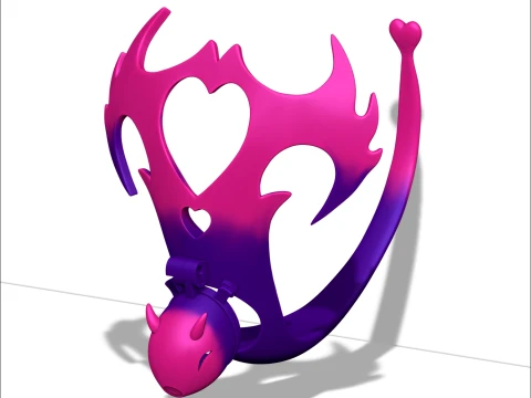 Chastity Cage devil 3D Print Model