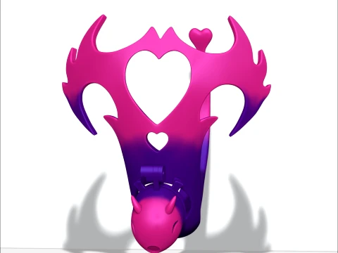 Chastity Cage devil 3D Print Model