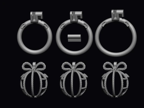 Chastity Cage rope 3D Print Model