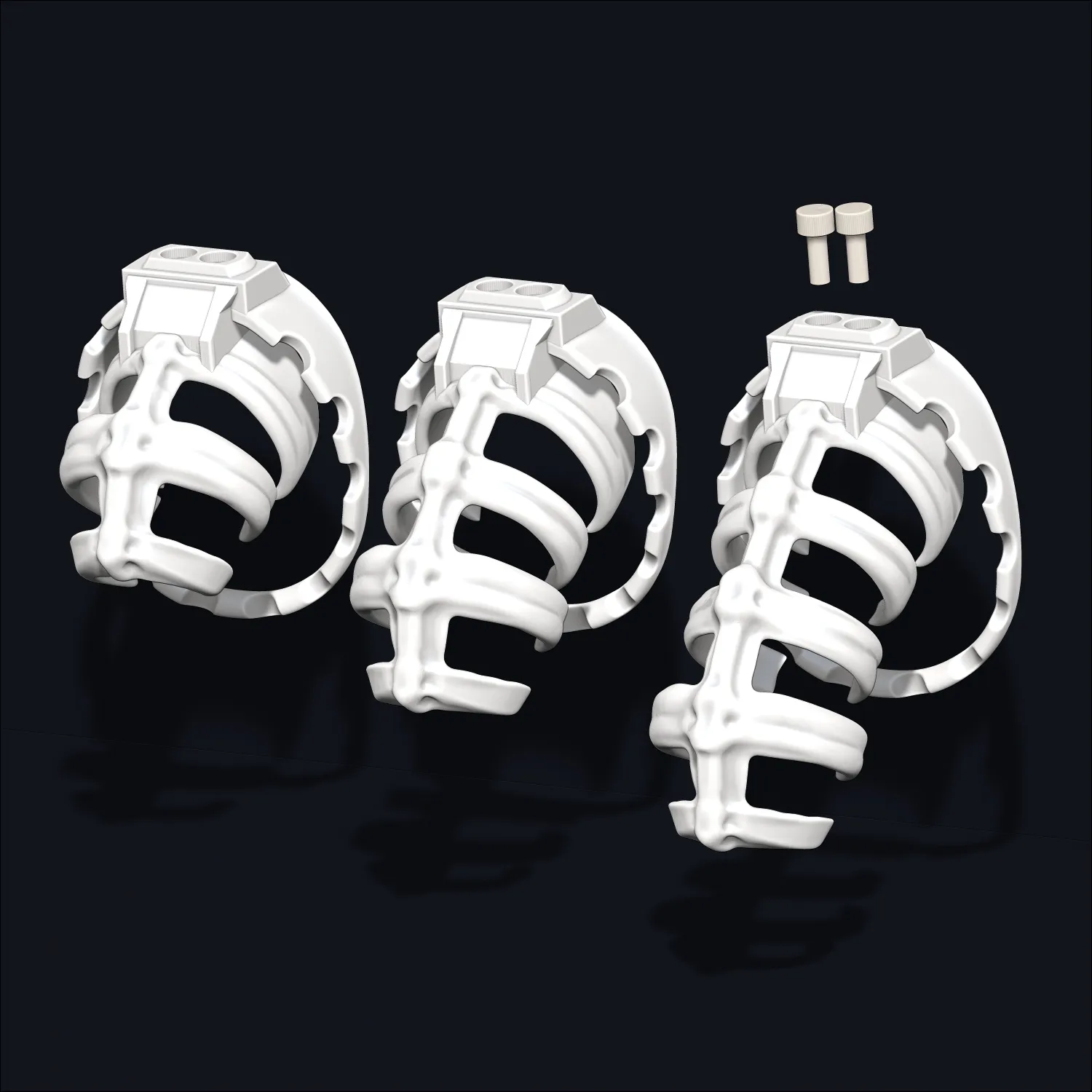 Chastity Cage SKELETON 3D Print Model .c4d .max .obj .3ds .fbx .stl .blend 
