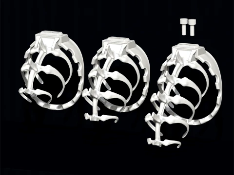 Chastity Cage SKELETON Dinosaur 3D Print Model