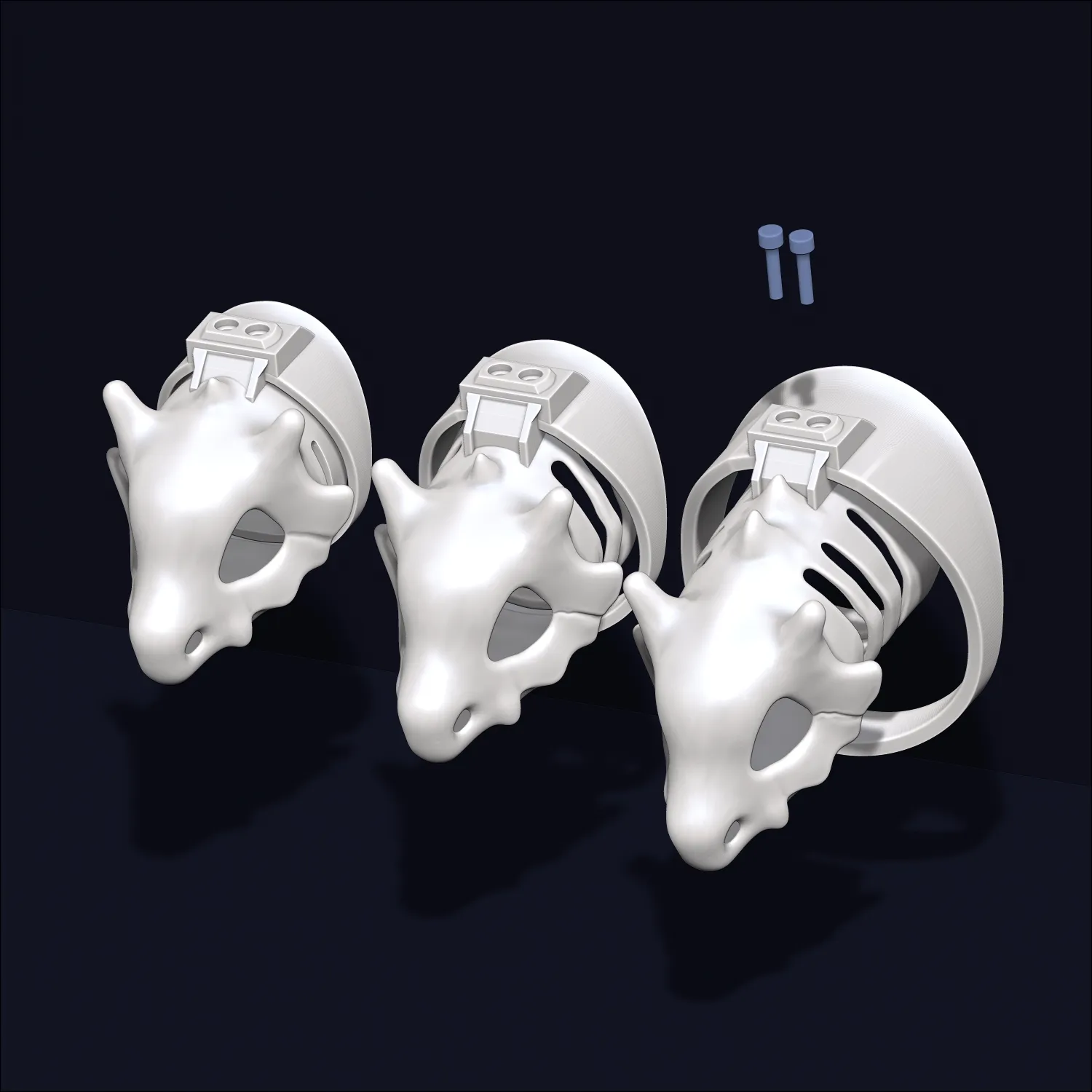 Chastity Cage Cubone 3D Print Model .c4d .max .obj .3ds .fbx .stl .blend 