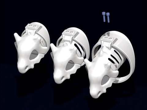 Chastity Cage Cubone 3D Print Model