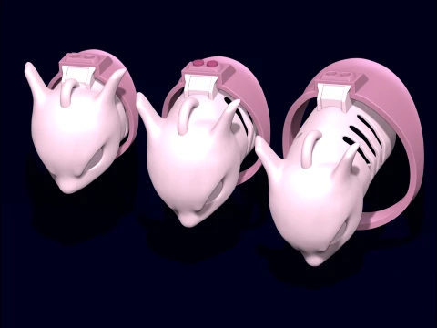 Chastity Cage Mewtwo 3D Print Model
