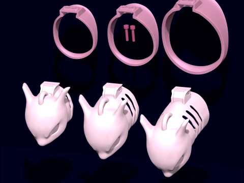 Chastity Cage Mewtwo 3D Print Model
