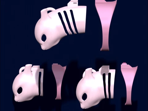 Chastity Cage Mewtwo 3D Print Model