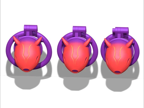 Chastity Cage devil 3D Print Model