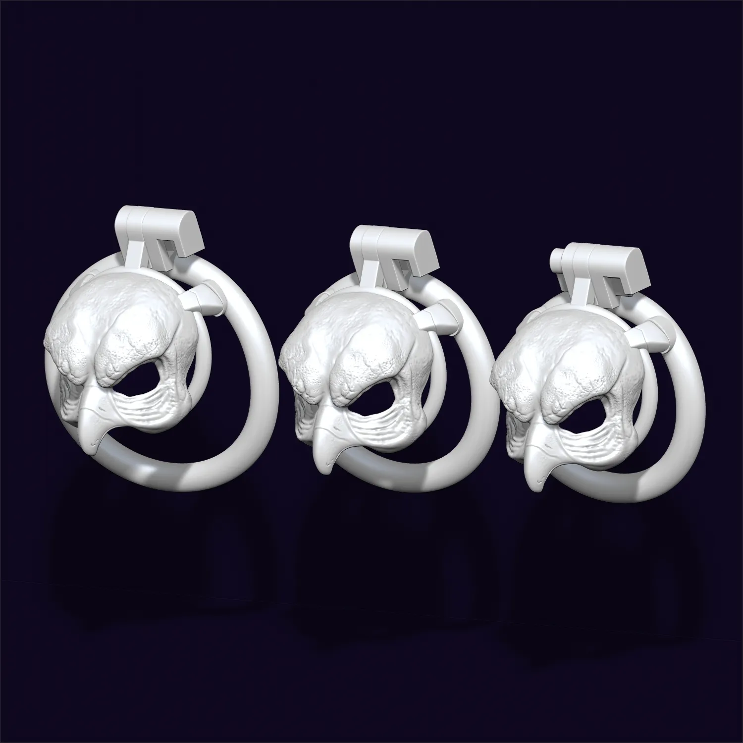 Chastity Cage Strigiformes 3D Print Model .c4d .max .obj .3ds .fbx .stl .blend 