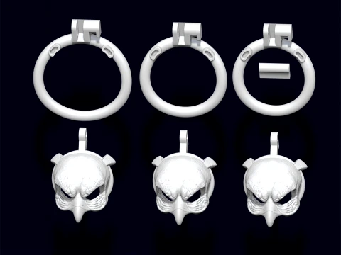 Chastity Cage Strigiformes 3D Print Model