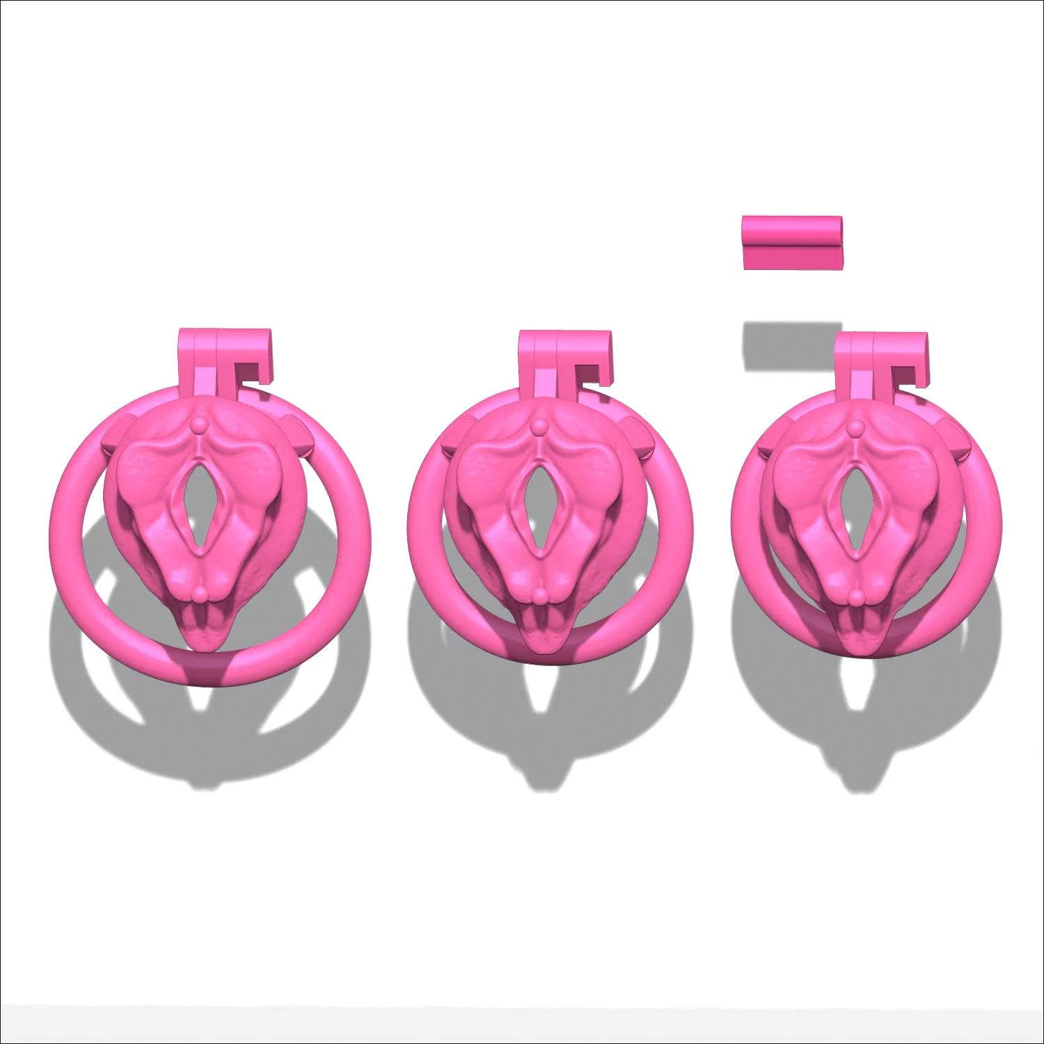 Chastity Cage vagina 3D Print Model .c4d .max .obj .3ds .fbx .stl .blend