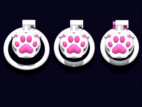 Chastity Cage Cat 3D Print Model