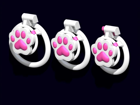 Chastity Cage Cat 3D Print Model