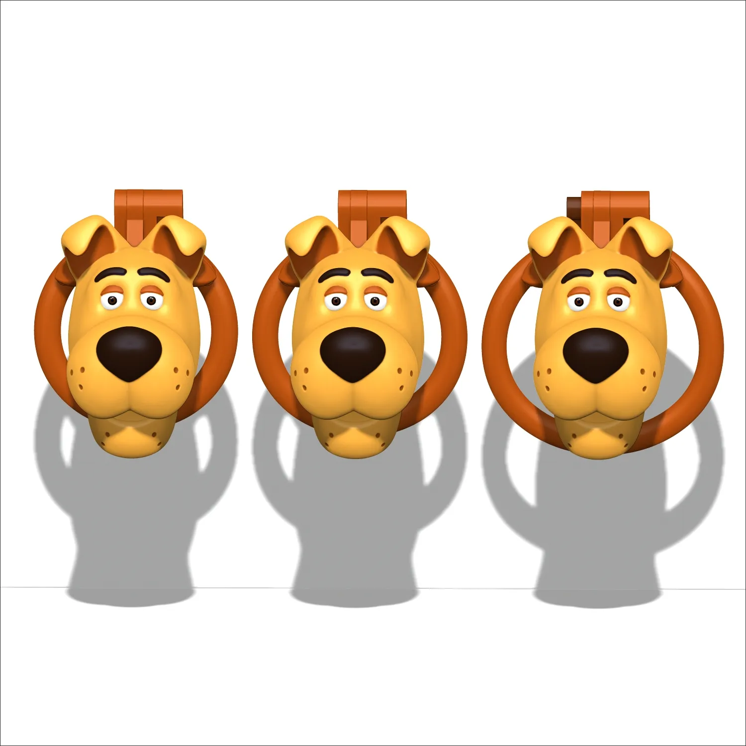 Chastity Cage Scooby Doo 3D Print Model .c4d .max .obj .3ds .fbx .stl .blend 