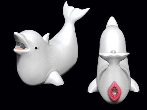 Masturbators Dolphin with molds 3D Print Model
