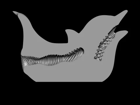 Masturbators Dolphin with molds 3D Print Model
